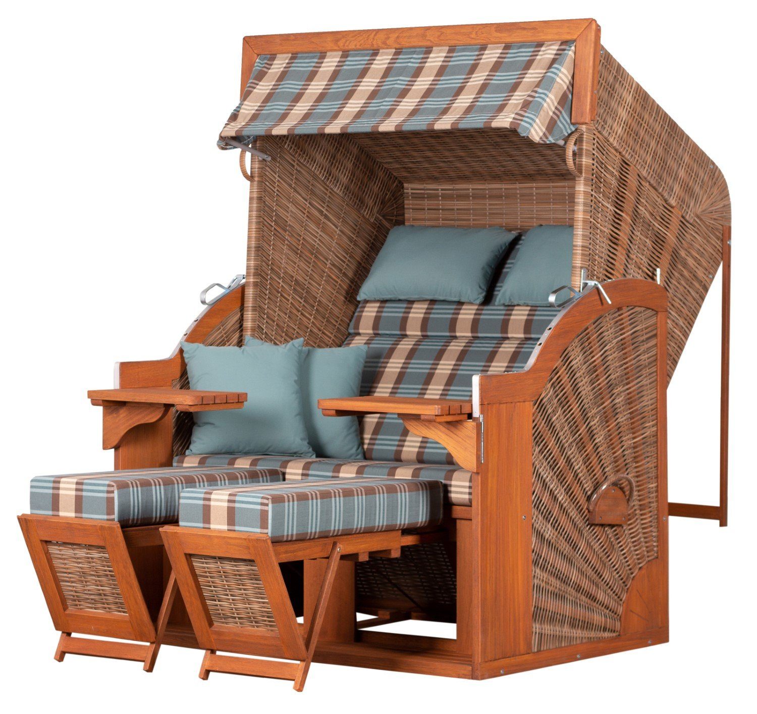 deVries PURE® Strandkorb Comfort XL PE griseum Dessin 436, BxTxH