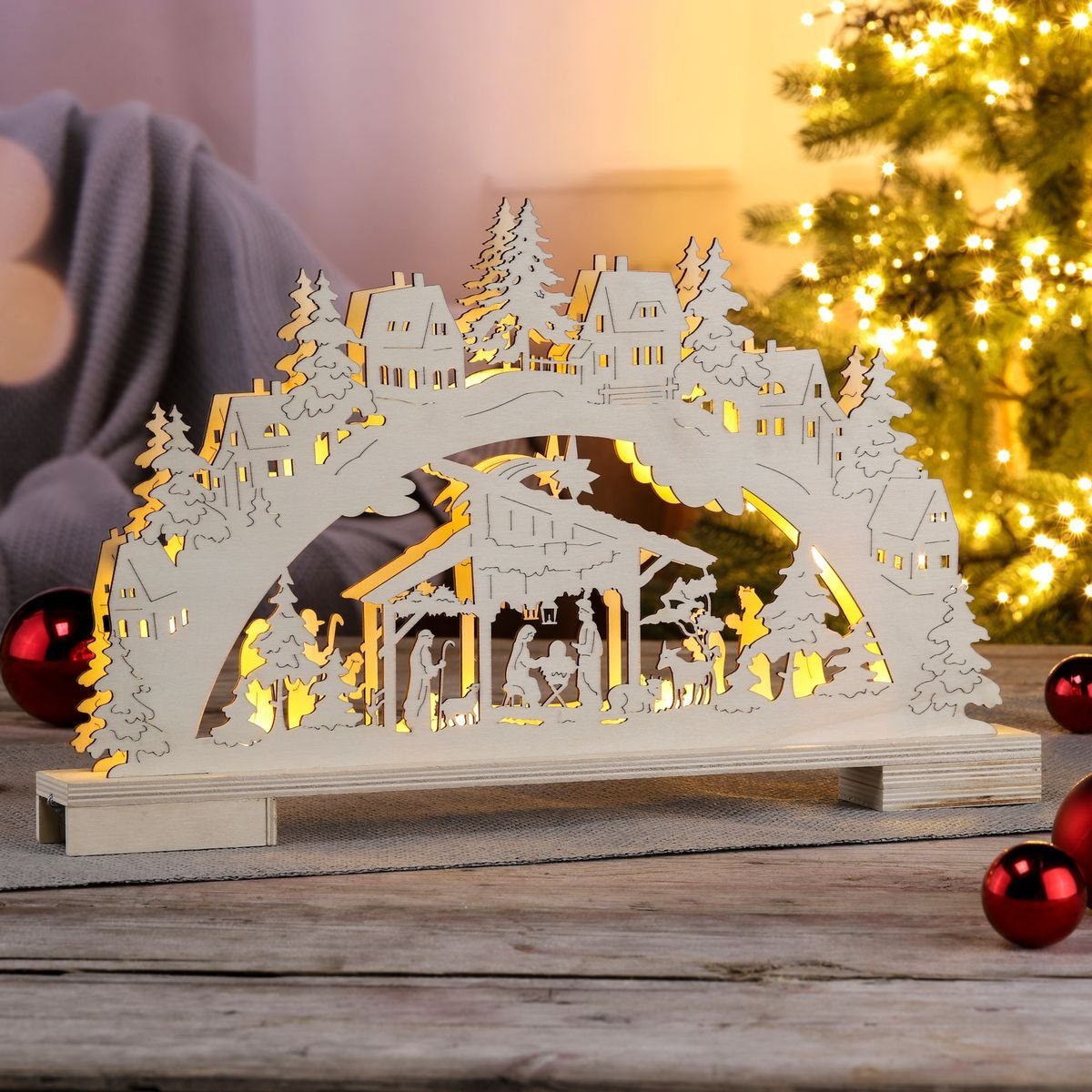 Gravidus LED Lichterbogen LED Lichterbogen Schwibbogen Fensterlicht Weihnac günstig online kaufen