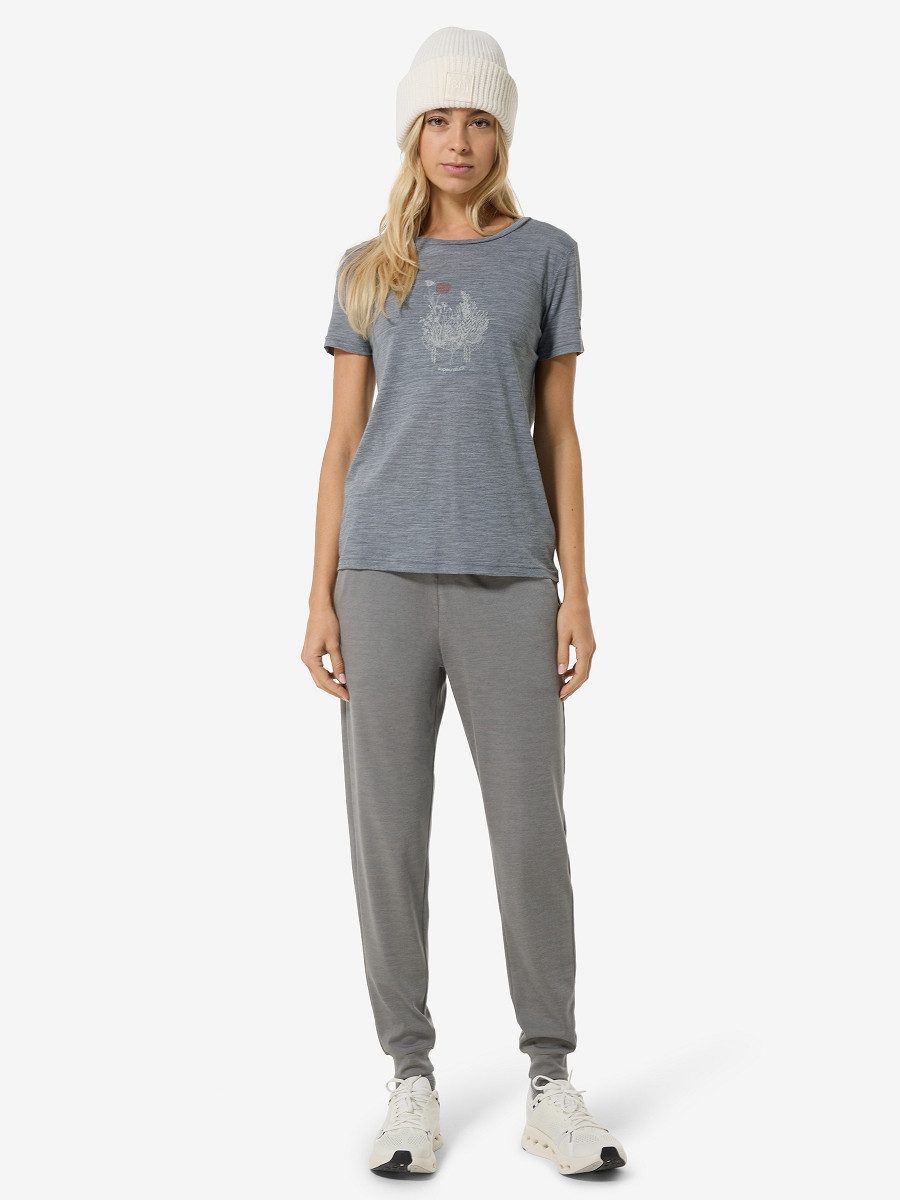 SUPER.NATURAL T-Shirt für Damen, Merino FLOWERHANDS günstig online kaufen