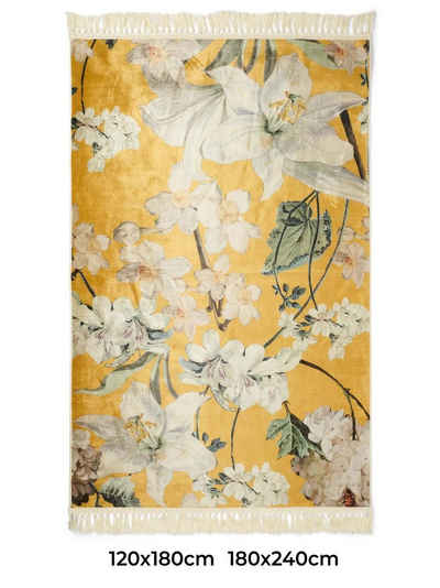 Teppich »Rosalee«, Essenza, rechteckig, Höhe 6 mm, sehr weicher Flor, mit Fransen
