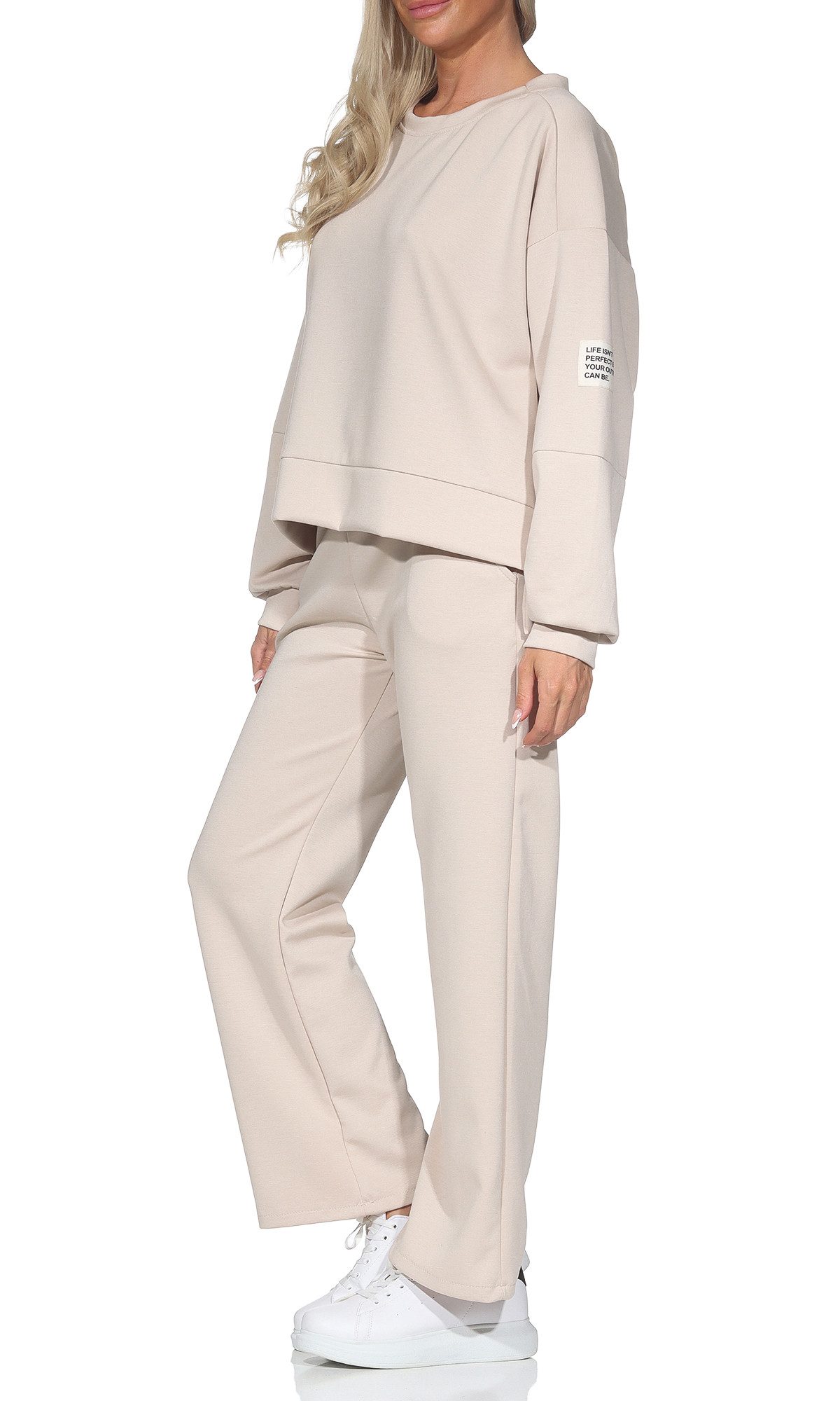 simaranda Jogginganzug Damen Jogginganzug 9 36-40 Beige