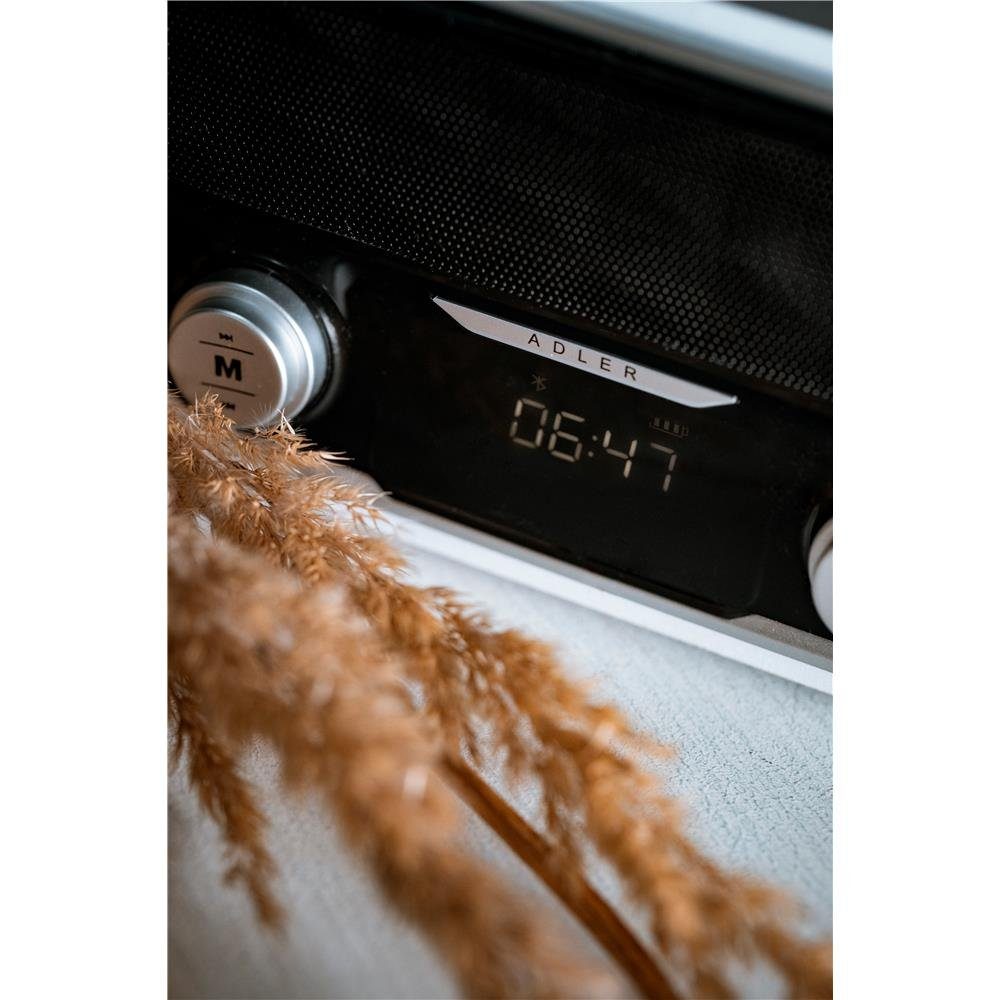 Adler AD 1185 Küchen-Radio (Bluetooth, UKW, USB, MP3, Akku, Modernes Radio, FM-Radio, AUX, weiß)