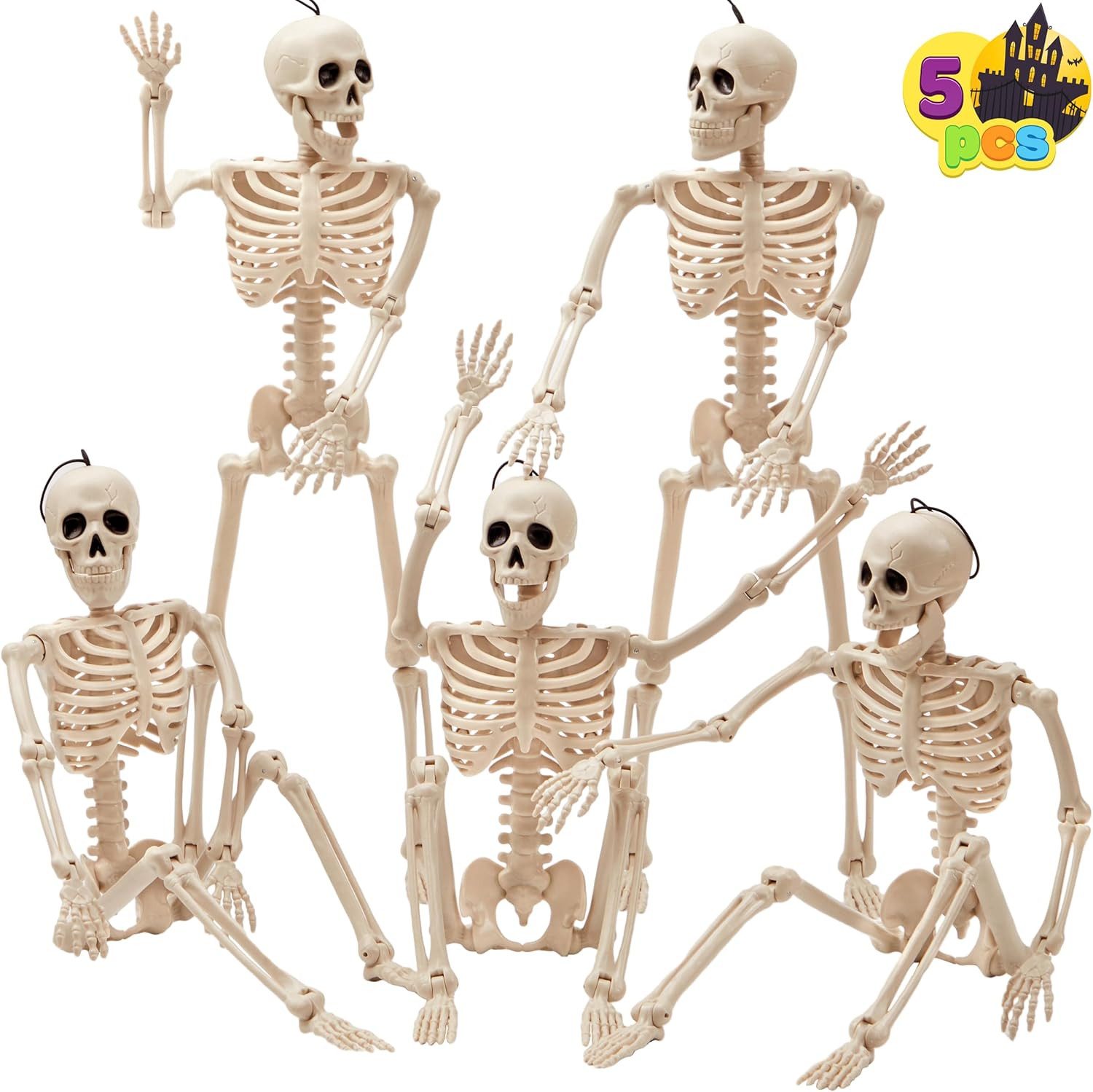 JOYIN Hängedekoration JOYIN 5 Stück Halloween Skelett Deko für Wand Tür Party