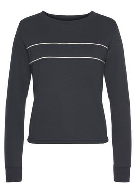H.I.S Sweatshirt mit Piping auf der Brust, Loungeanzug
