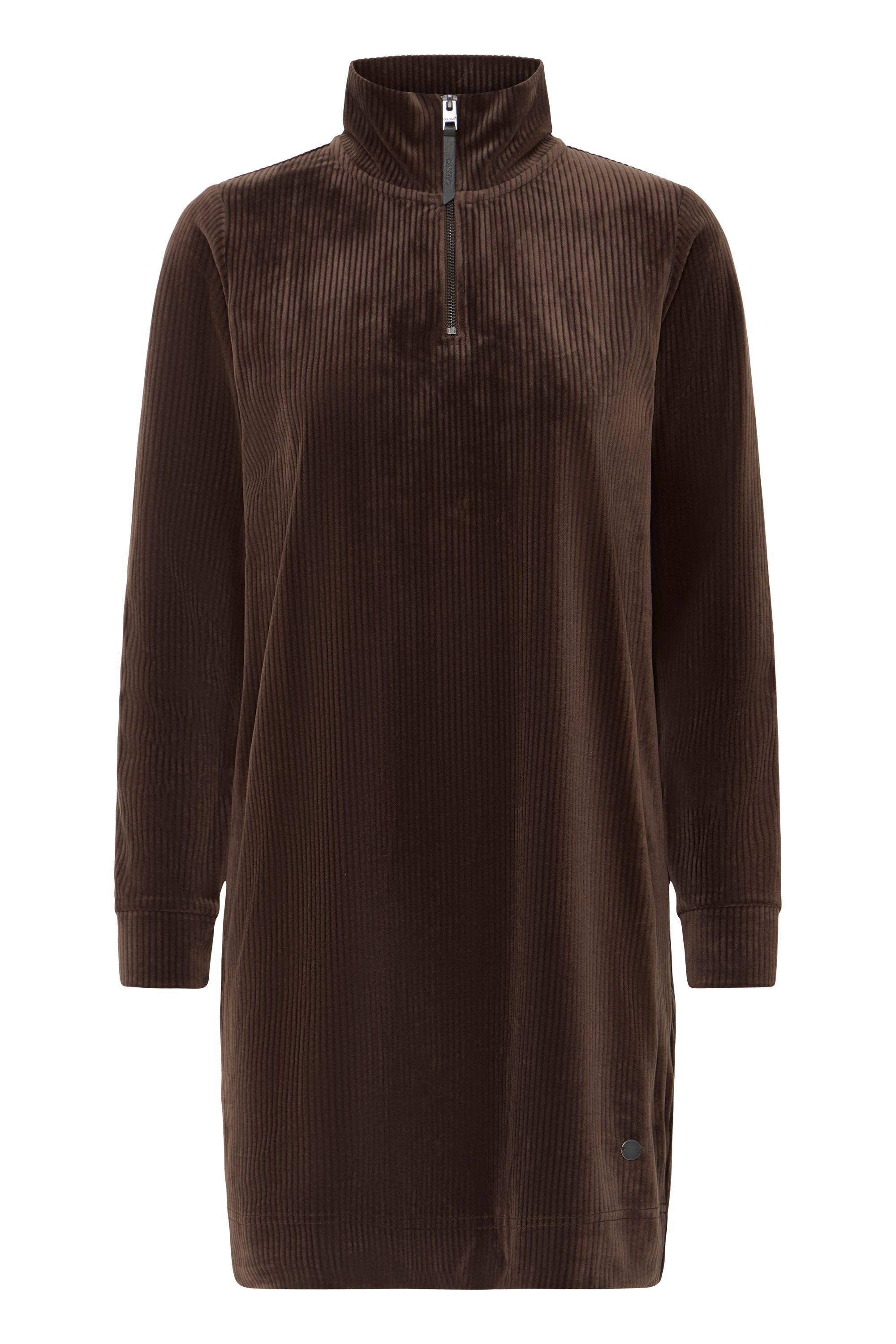 OXMO Sweatkleid OXEBBA HALFZIP DRESS Schickes Sweatkleid günstig online kaufen