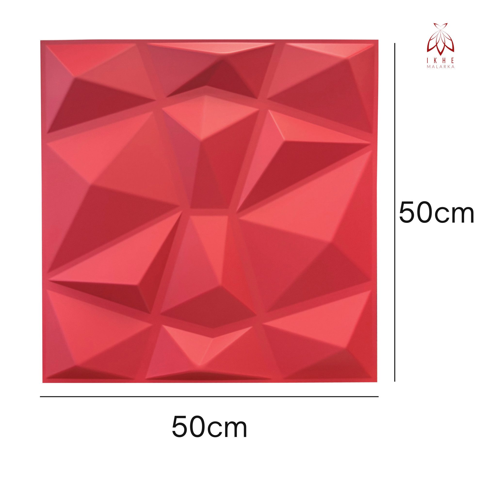 IKHEMalarka 3D Wandpaneel 3D Paneele PVC Kunststoffpaneele, BxL: 50,00x50,00 cm, 0,25 qm, (1 Stück, 3D Wandpaneele Deckenpaneele) hochwertige & harte PVC 3D Platten Wand & Decke