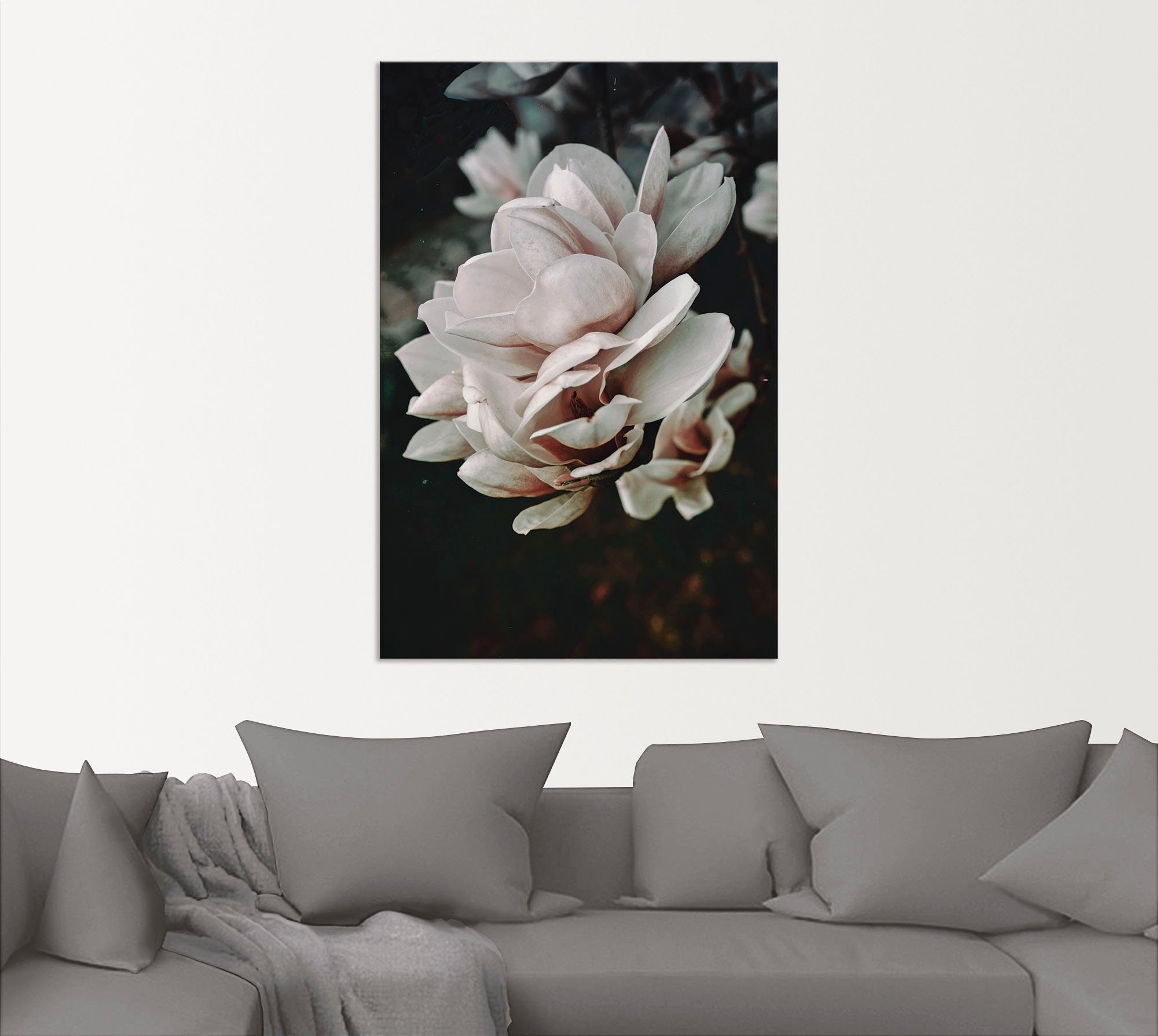 Artland Wandbild Magnolia II, Leinwandbild, in versch. Größen Wandaufkleber Alubild, St), Poster Blumen oder als (1