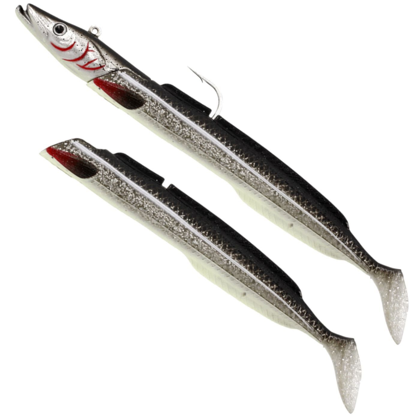 Kunstköder Westin Sandy Andy Jig 300g 28cm - 1 Jighaken + 2 Gummifische