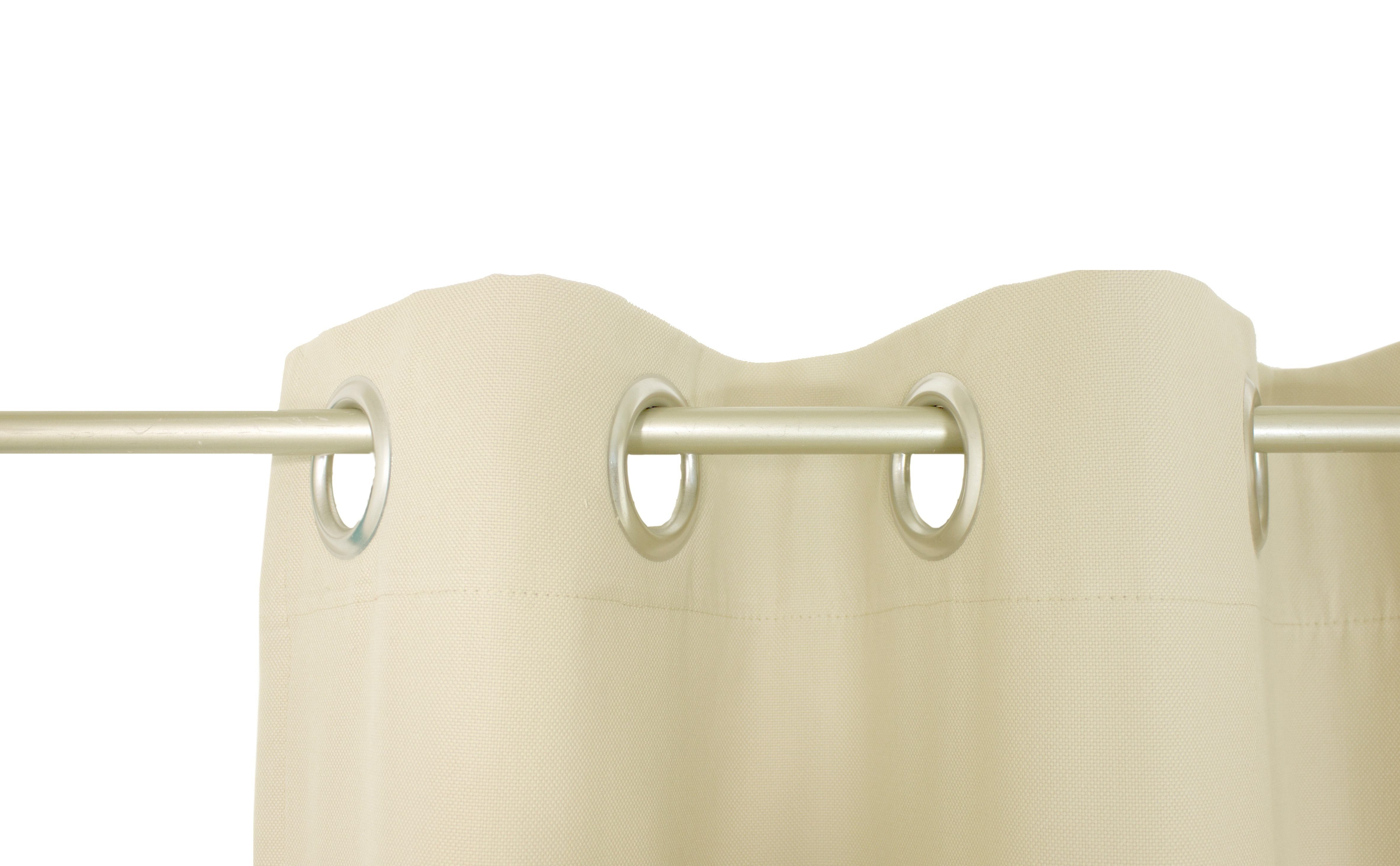 Wirth Vorhang WirthNatur (1 St), Ösen, blickdicht, 2-lagig