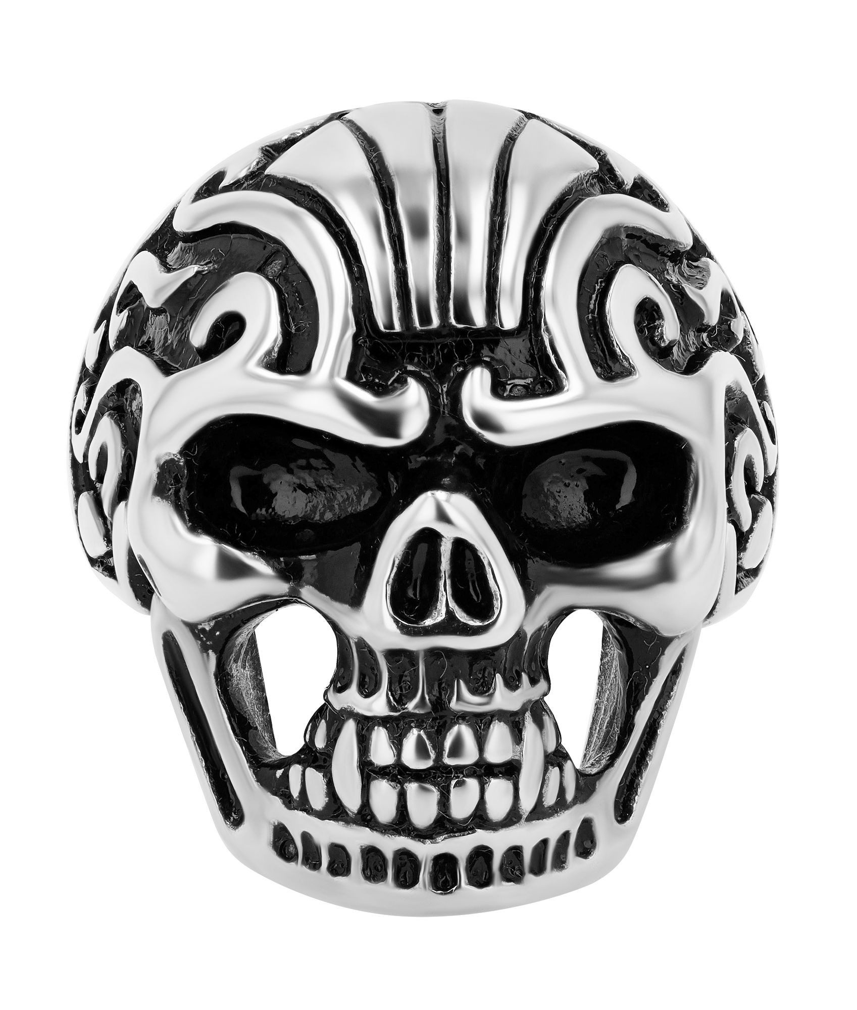 Fingerring Herren Ring Totenkopf aus Edelstahl