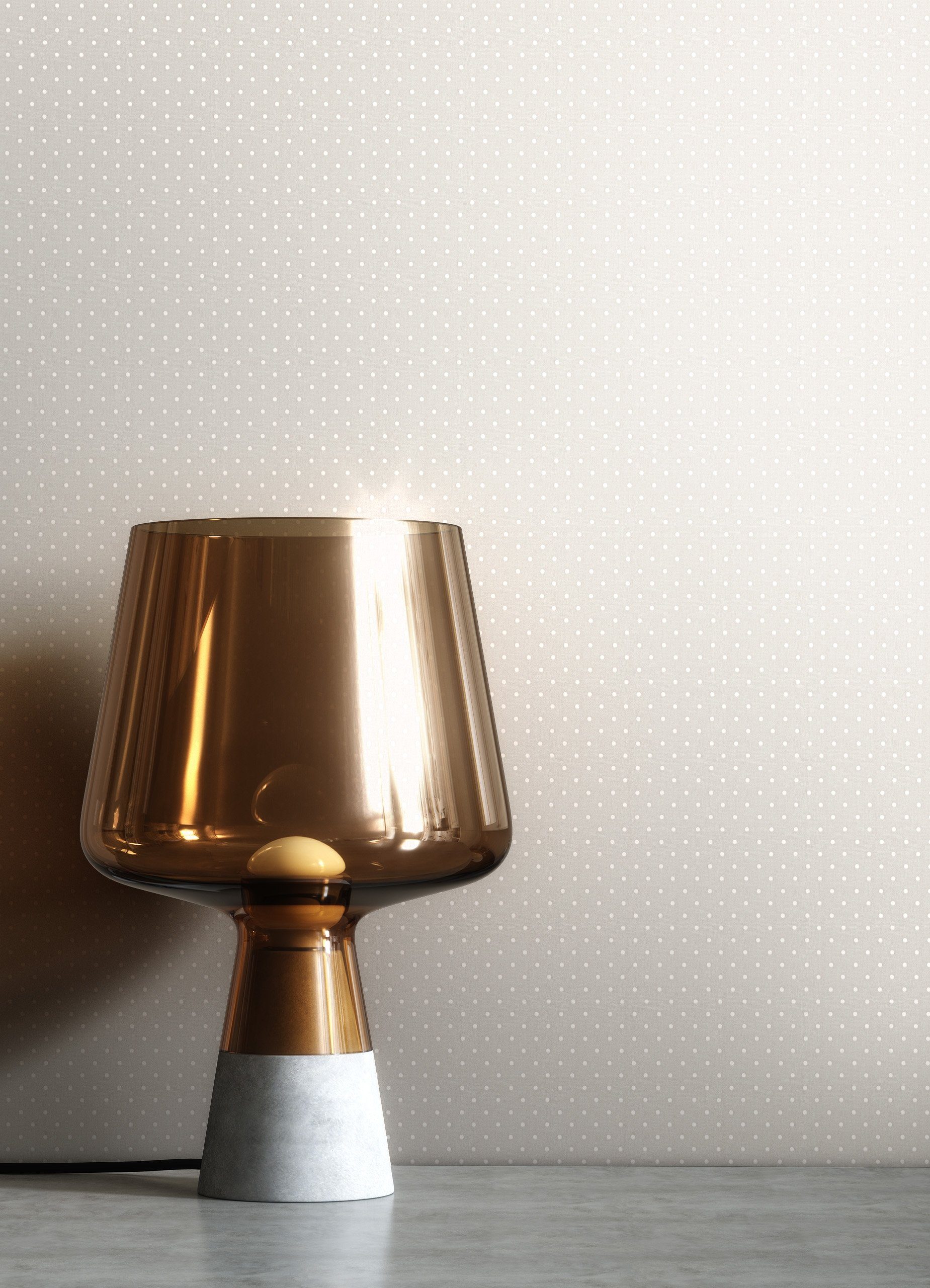 Newroom Vliestapete, Beige Tapete Modern Punkte günstig online kaufen