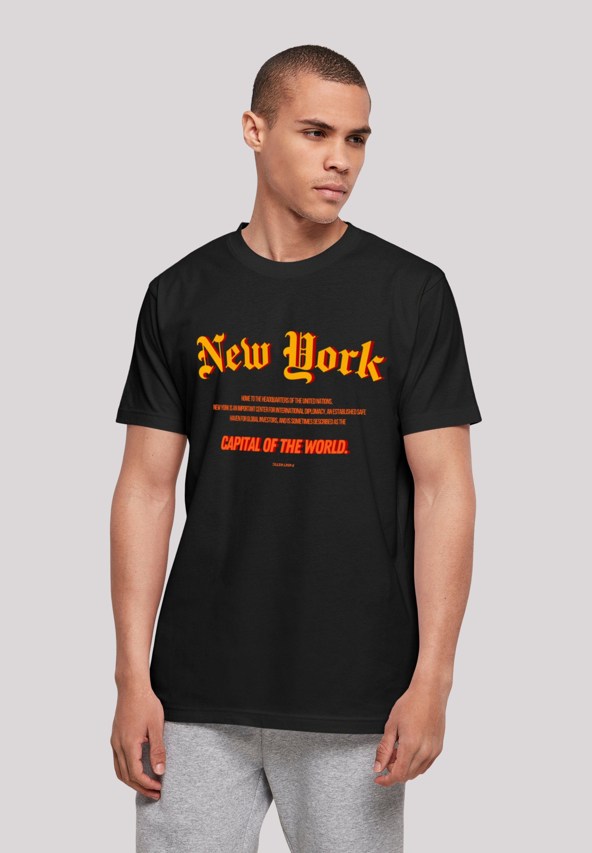 F4NT4STIC T-Shirt Print schwarz York TEE UNISEX New