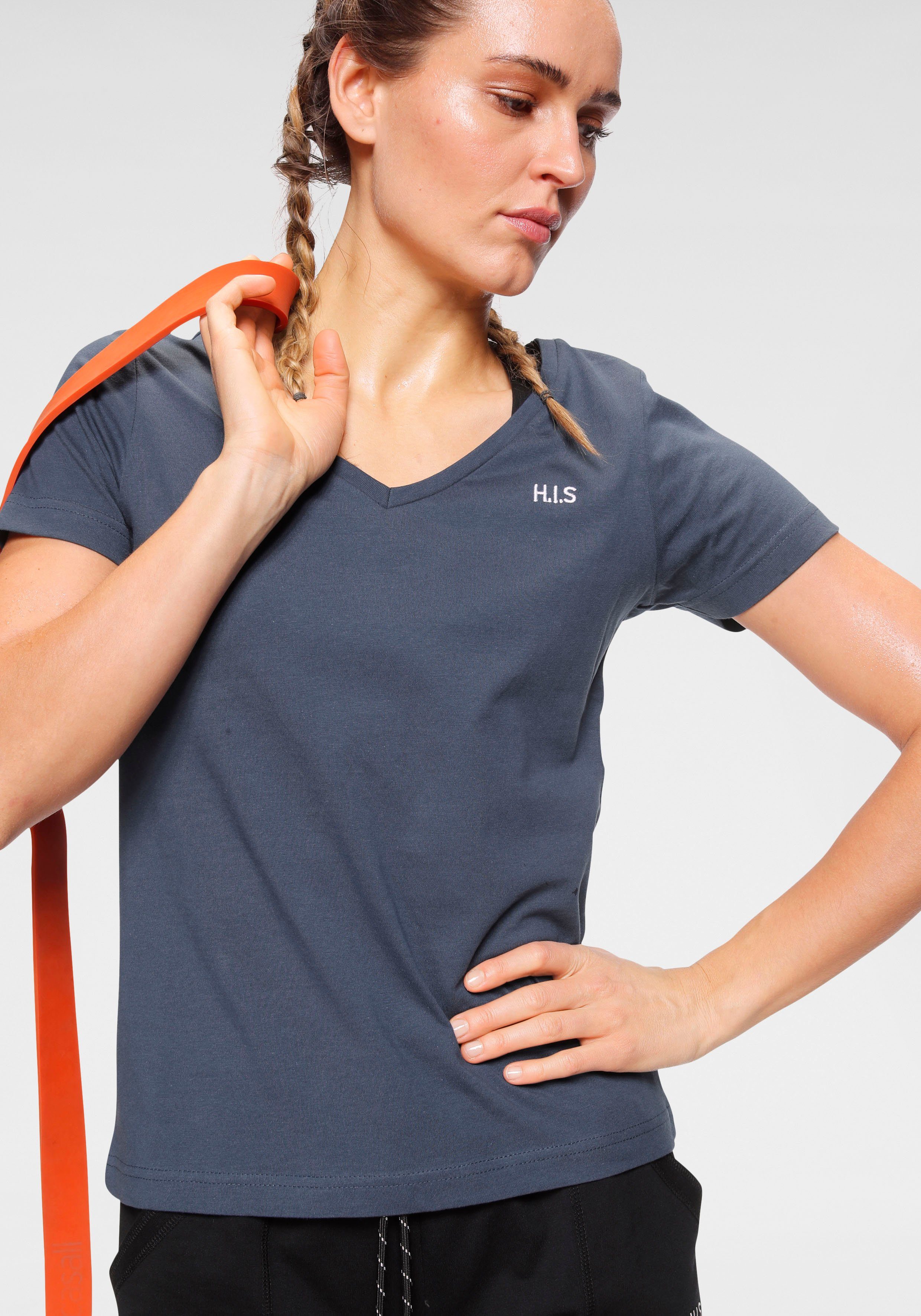 H.I.S T-Shirt Essential-Basics (Spar-Set, 3er-Pack) hüftlange Passform, fig günstig online kaufen