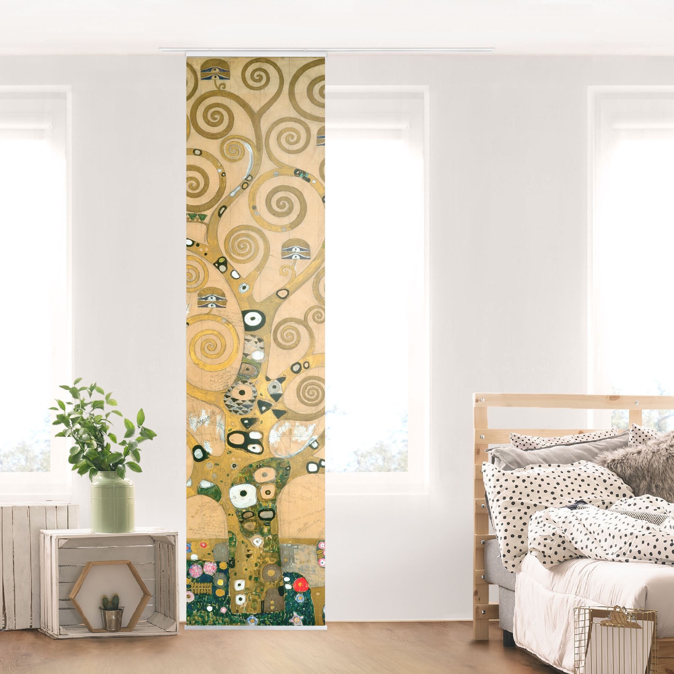 Bilderdepot24 Schiebegardine modern Flächenvorhang blickdicht Klimt günstig online kaufen