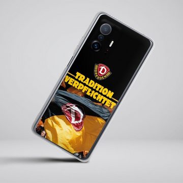 DeinDesign Handyhülle SG Dynamo Dresden Fanartikel SGD Tradition Verpflichtet Dynamo Dresden, Xiaomi 11T Pro 5G Silikon Hülle Bumper Case Handy Schutzhülle