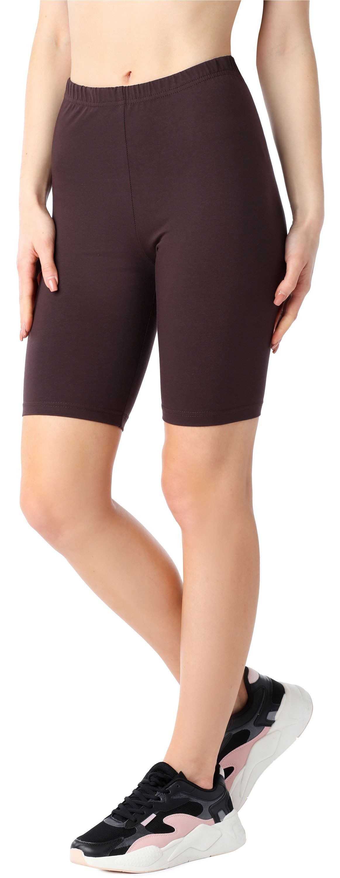 Bellivalini Leggings Damen Kurze Leggings aus Bio-Baumwolle BLV50-185 (1-tlg) elastischer Bund
