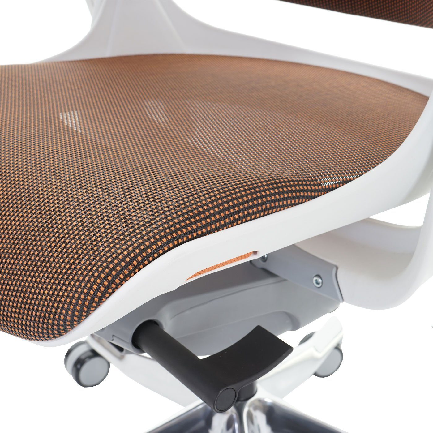 Netzbespannung Luftzirkulation Adelaide, weiß/grau Rückenlehne, | für Höhenverstellbare MCW Schreibtischstuhl mandarin