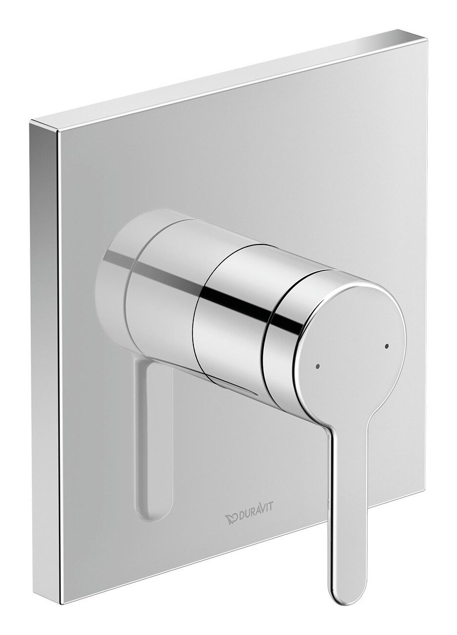 Duravit Duscharmatur C.1 Serie Einhebel-Brausemischer Unterputz eckig - Chrom Hochglanz