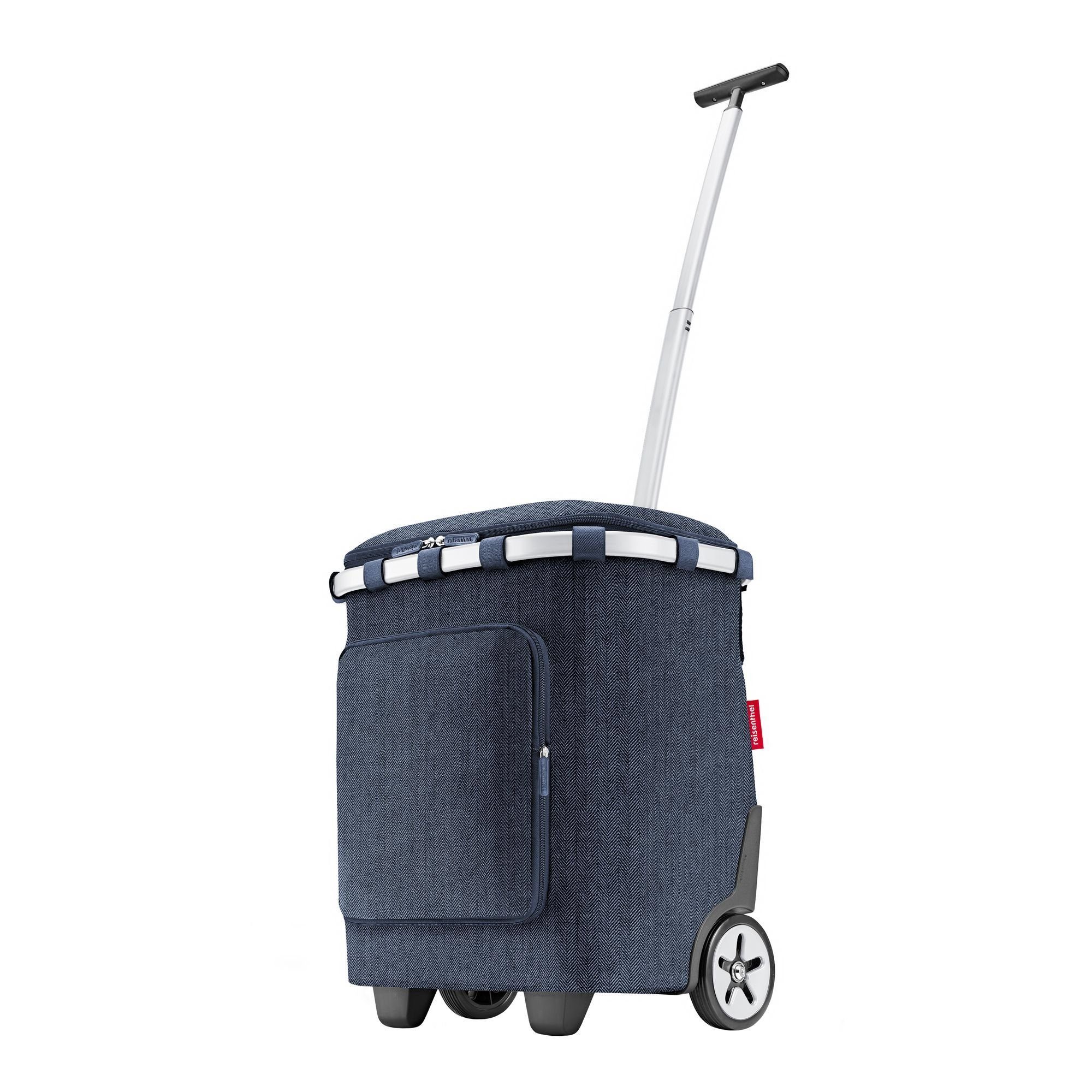 REISENTHEL® Einkaufstrolley Carrycruiser Plus, 64 l, Bodennägel herringbone dark blue