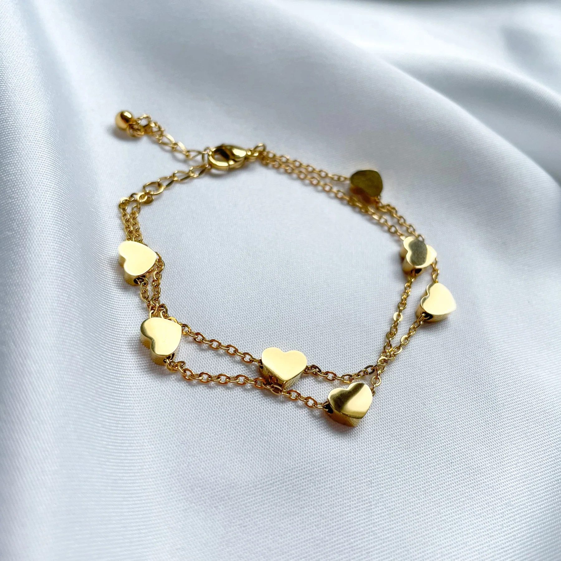GOLDKLEIN Armband Edelstahl Schmuck Herz Armkette, günstig online kaufen