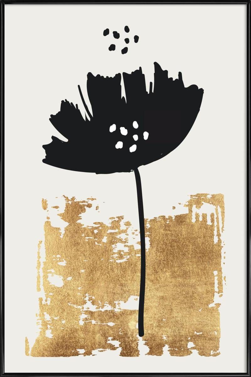 Kubistika Galeriequalität einem Juniqe Poster weißen in 1 Rand Kunststoffrahmen, mit Fine-Art-Print mit Poster breiten, (1 cm St),