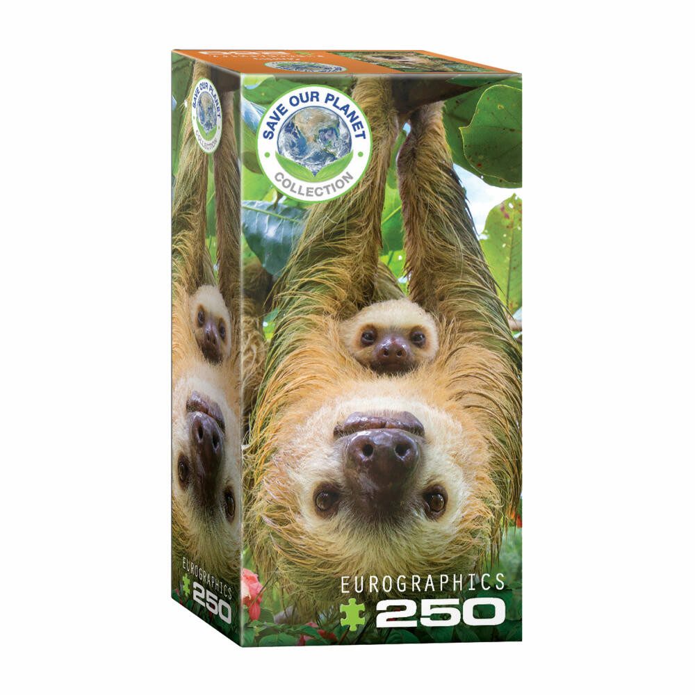 EUROGRAPHICS Puzzle Faultiere, 250 Puzzleteile