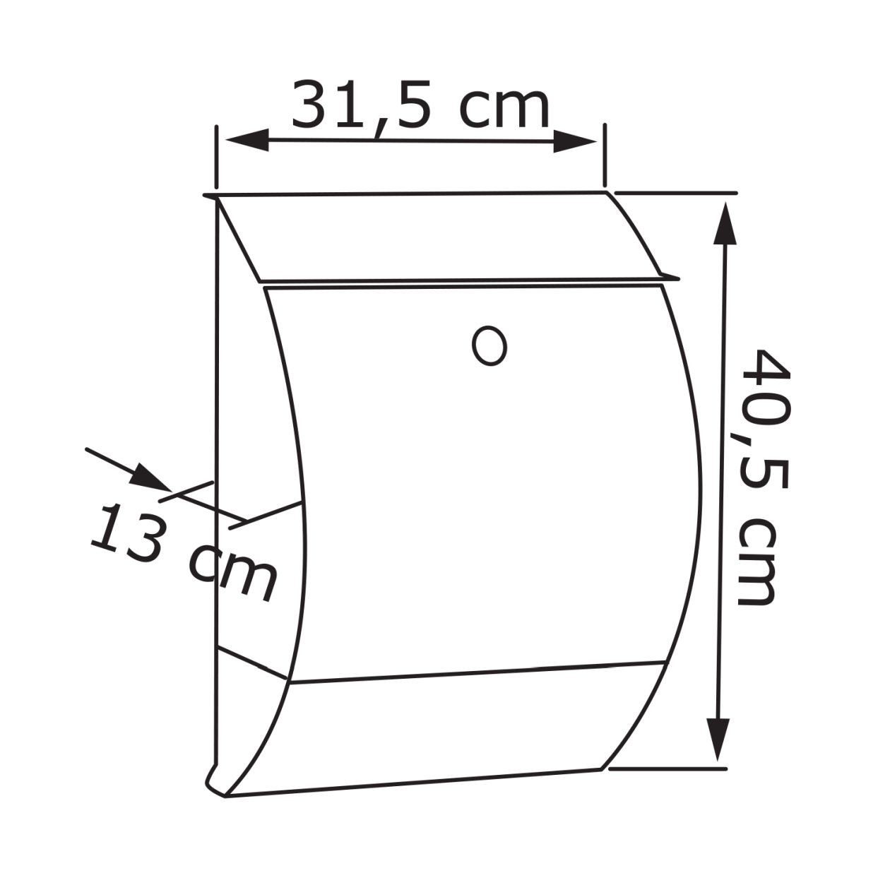 Bravios Briefkasten Briefkasten Sunshine Rost