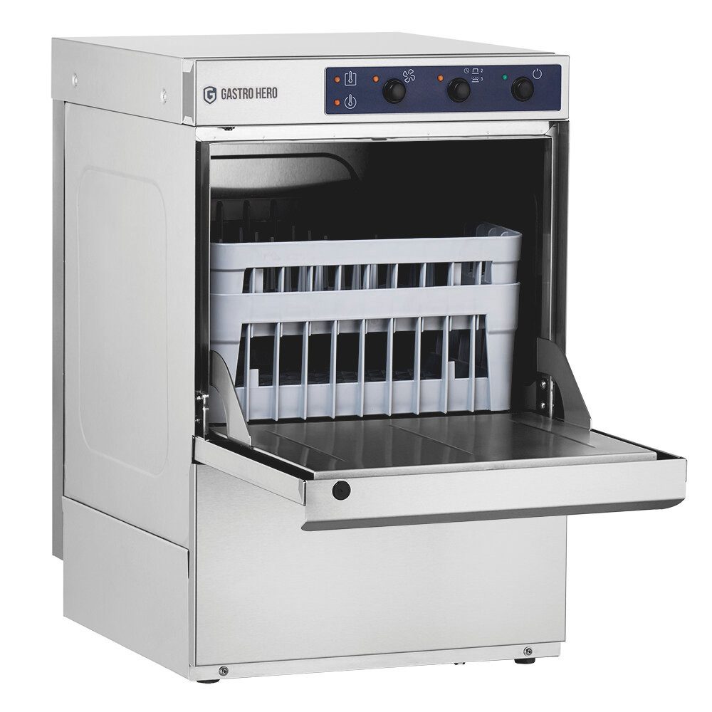 GastroHero Dönergrill Gläserspülmaschine 40x40 ECO GLSME40SL 230V Gastro, 2770 W