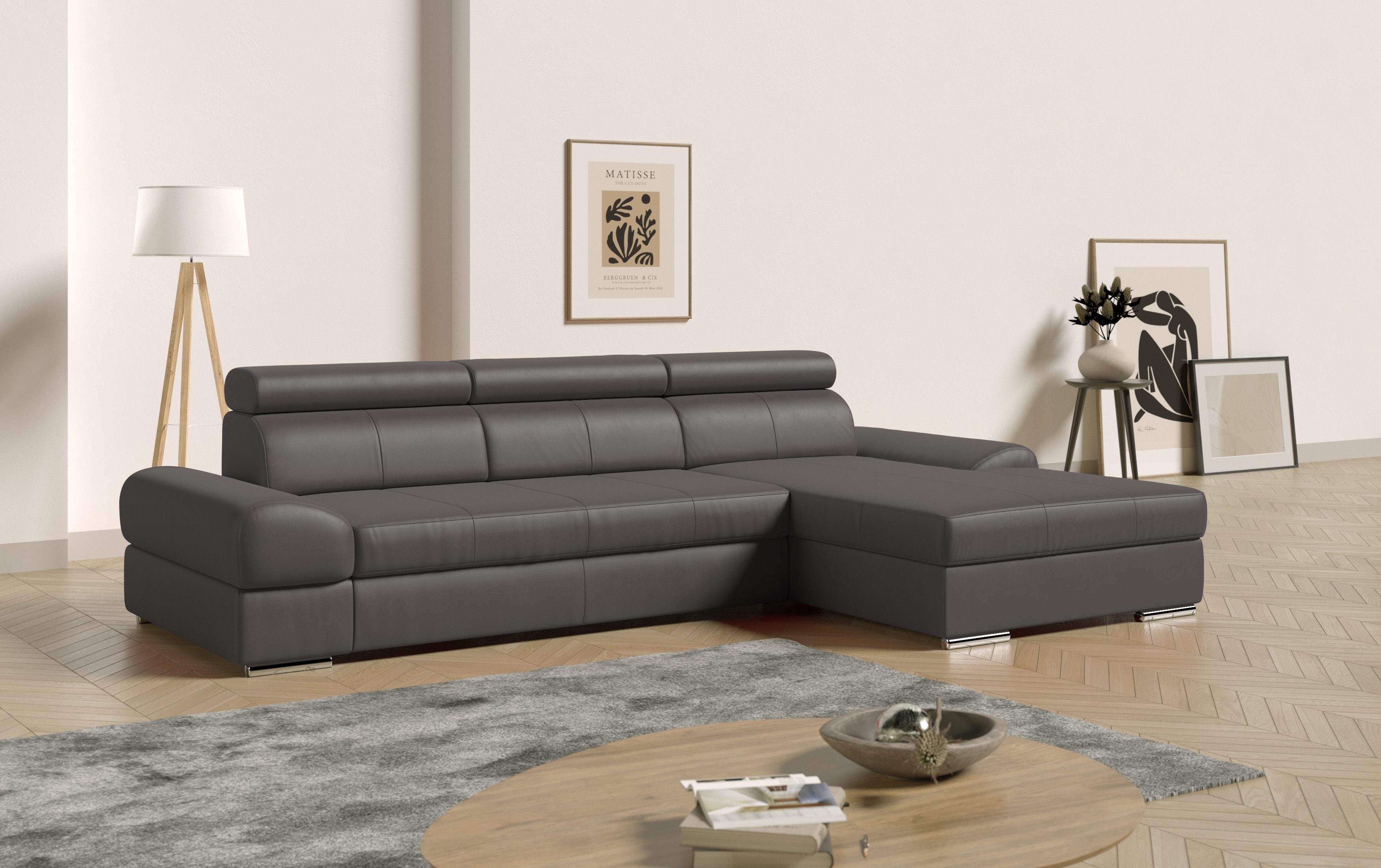 sit&more Ecksofa Broadway L-Form, inklusive Kopfteilverstellung, günstig online kaufen