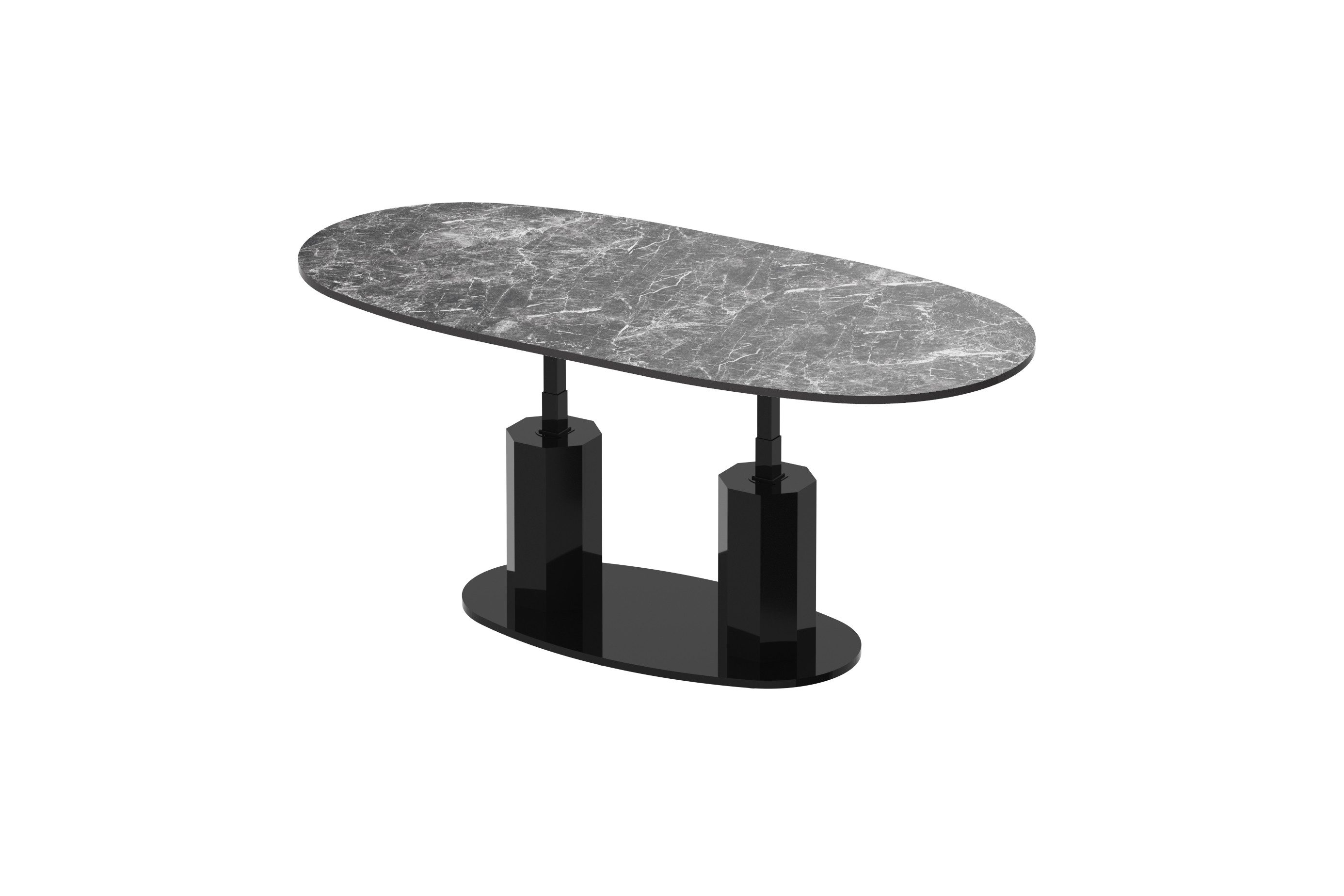 designimpex Couchtisch Design HBL-111 stufenlos höhenverstellbar günstig online kaufen