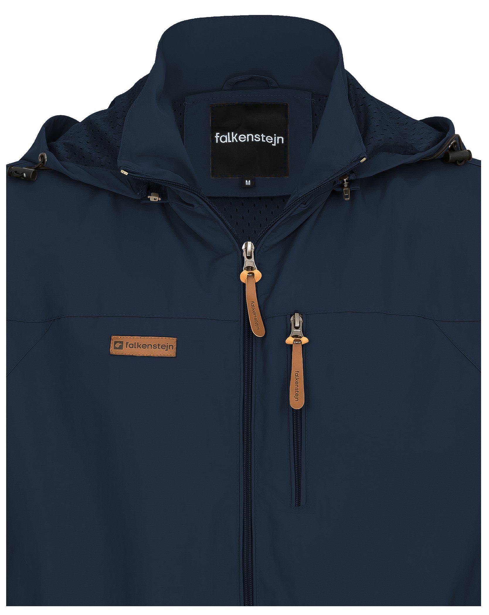 FALKENSTEJN Windbreaker Summer Windbreaker Windjacke leichte Jacke Anorak Größe S - 7XL mit Kapuze