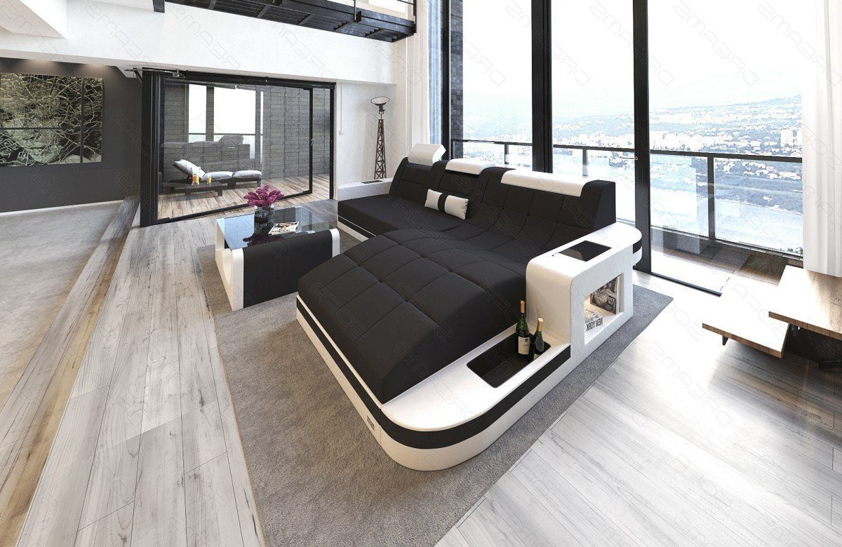 Sofa Dreams Ecksofa Polstercouch Stoffsofa Wave L Form M Mikrofaser Couch Stoff Sofa