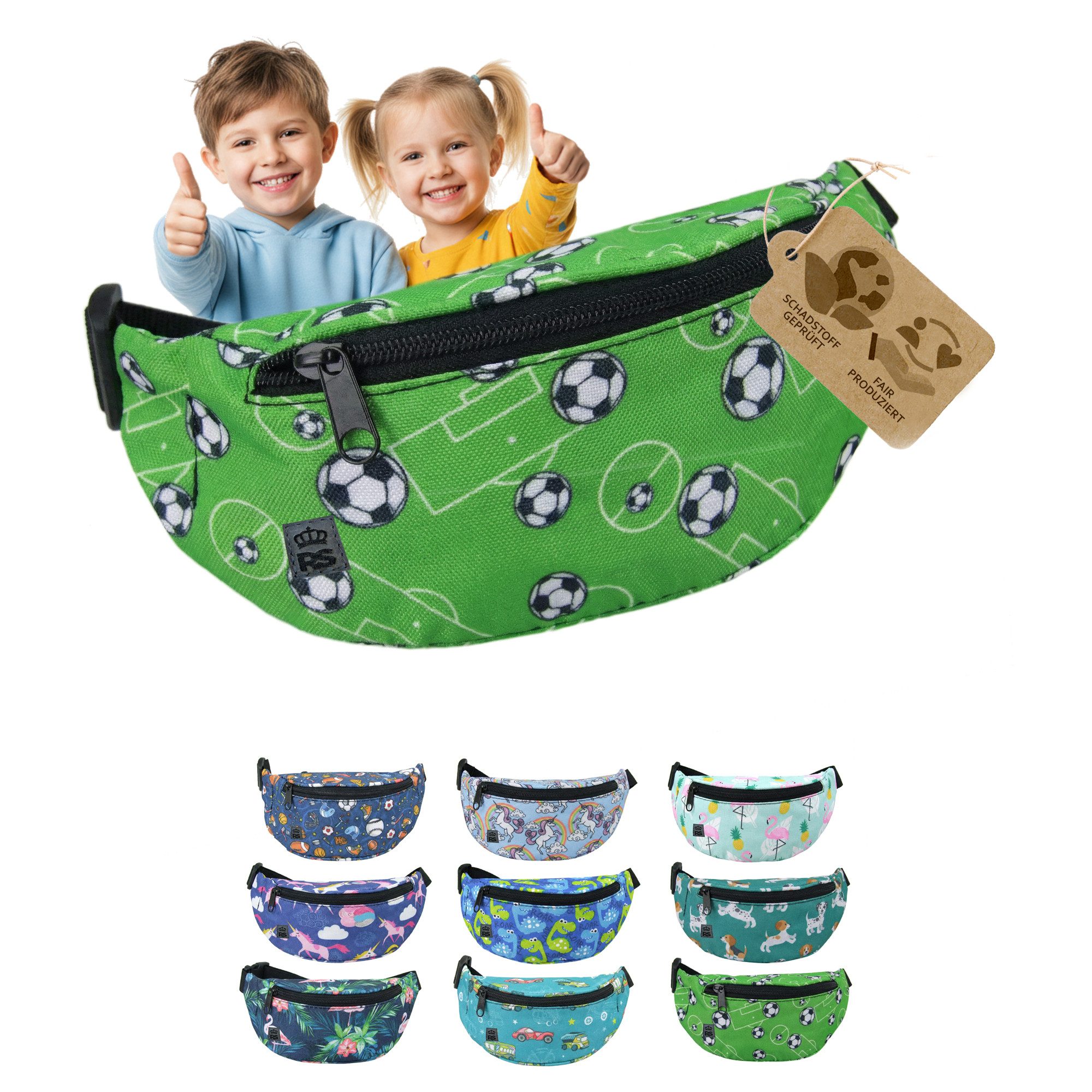 BambiniWelt by Rafael K. Gürteltasche Bauchtasche Kinder 3-7 Jahre Hüfttasche verstellbar robust abwaschbar