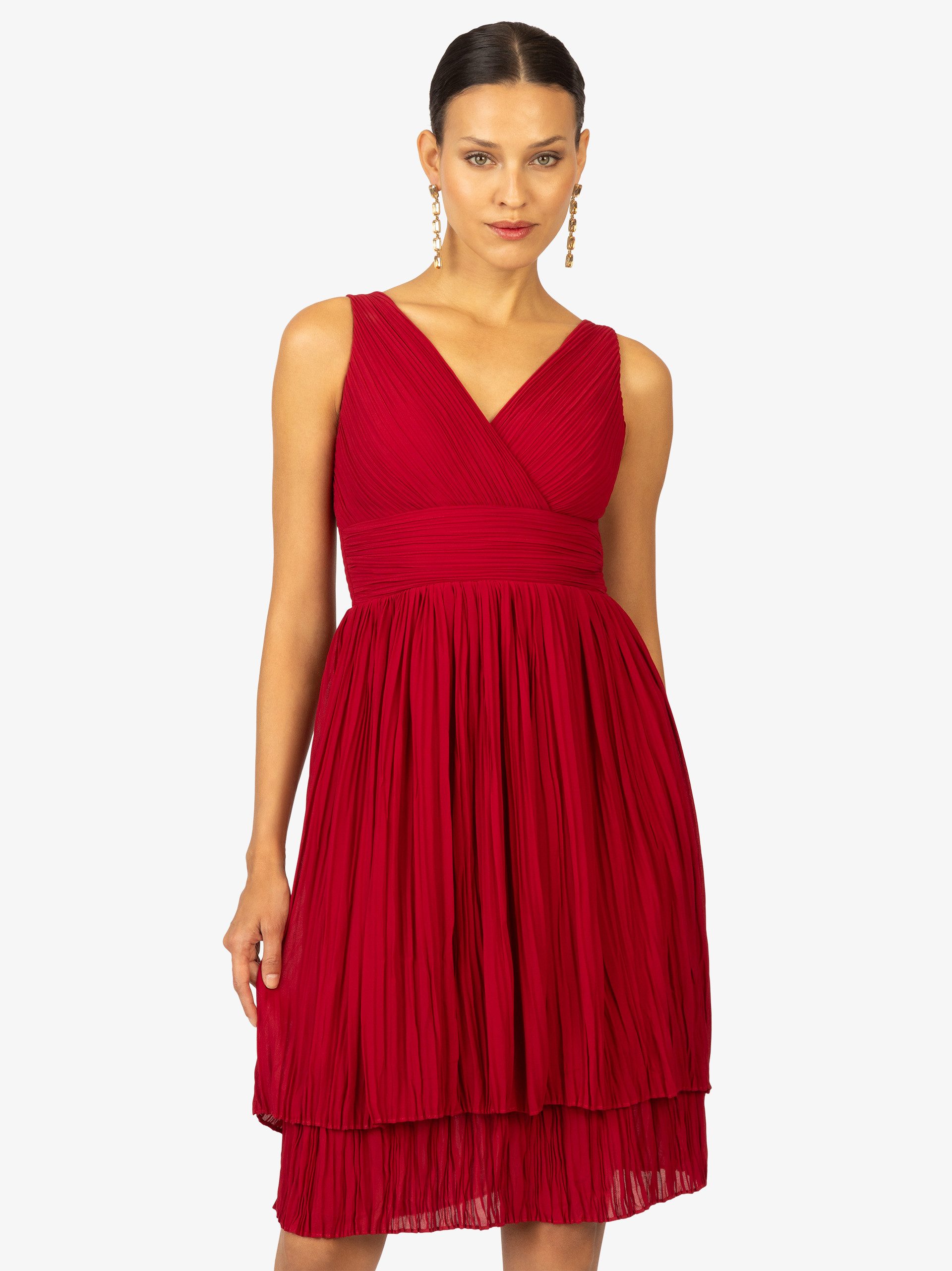 Kraimod Cocktailkleid mit V-Ausschintt