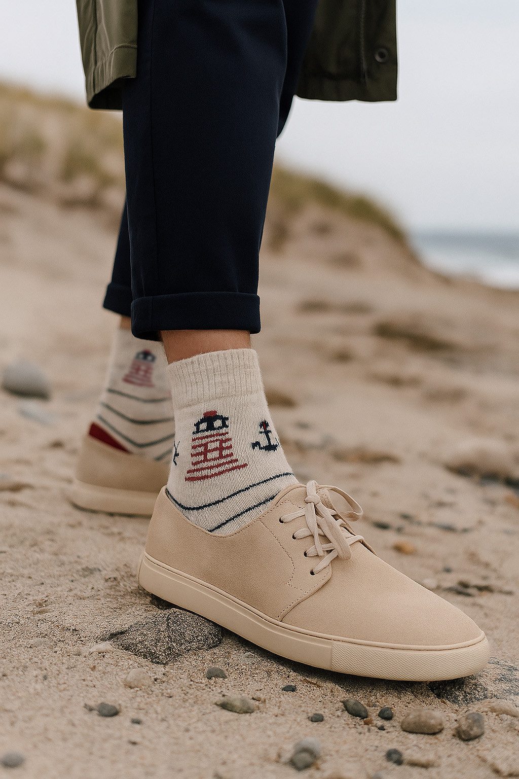 HomeOfSocks Socken Wollsocken Maritim, 80% Wolle, Komfortbund 80% naturbela günstig online kaufen