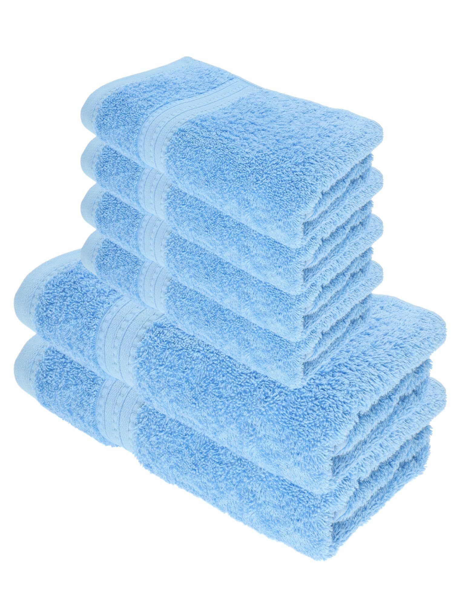 Julie Julsen Handtücher 6-Handtücher-Himmelblau, Bio-Baumwolle (6-St) günstig online kaufen