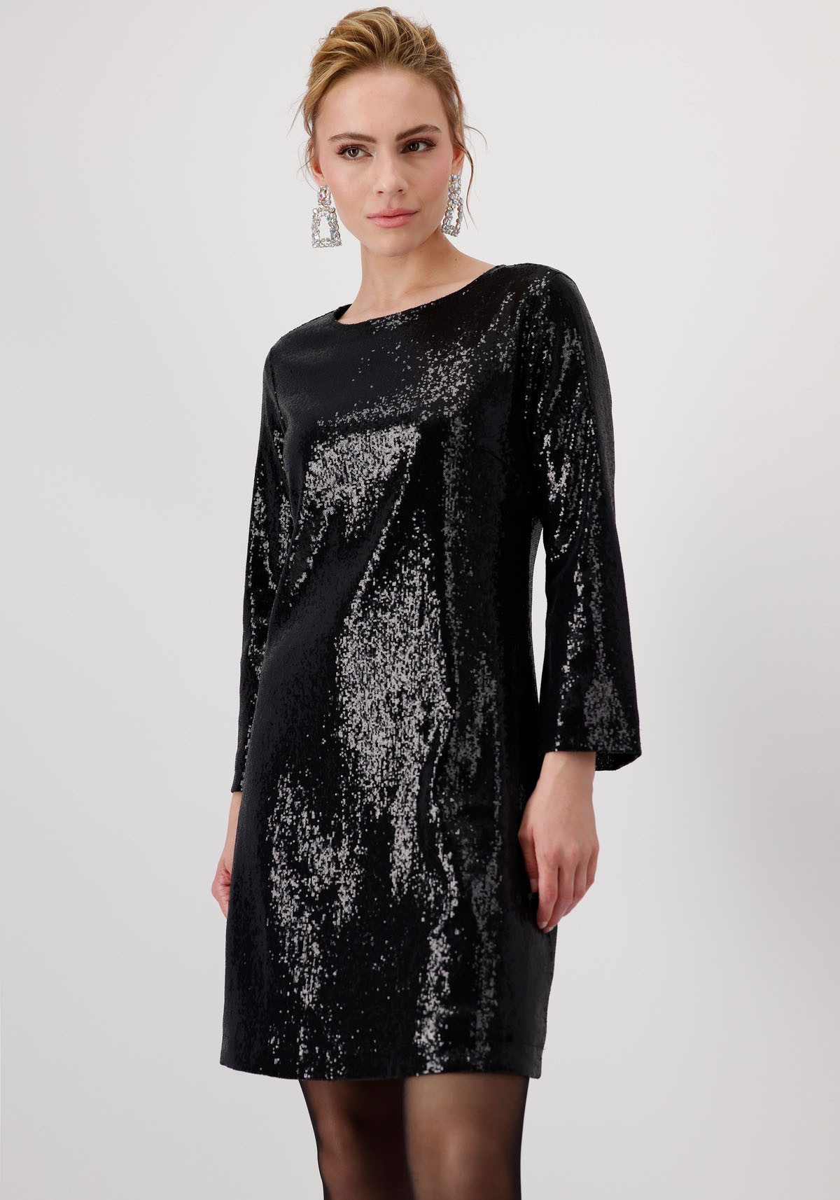 Monari Cocktailkleid mit glänzenden Pailletten