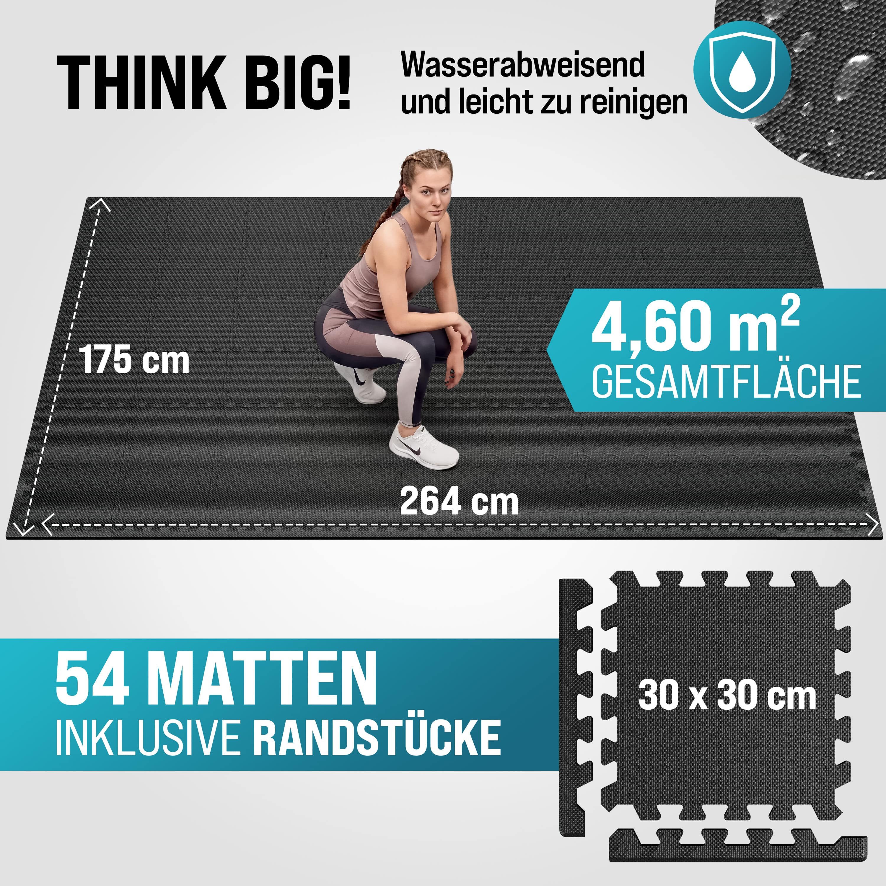 monzana Bodenschutzmatte, 54-St., Rutschfest EVA-Schaumstoff Bodenschutz Tr günstig online kaufen