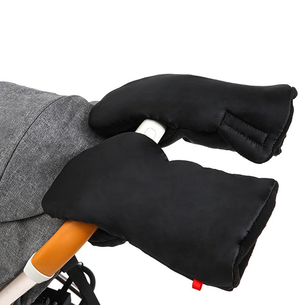 SCRTD Kinderwagen-Handwärmer Paar HandWarmers Kinderwagen Handsäcke, Schwarz Handsäcke, 1 Kinderwagen Handwärmer,Kinderwagen