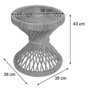 MCW Beistelltisch MCW-M31, Aus Kubu Rattan