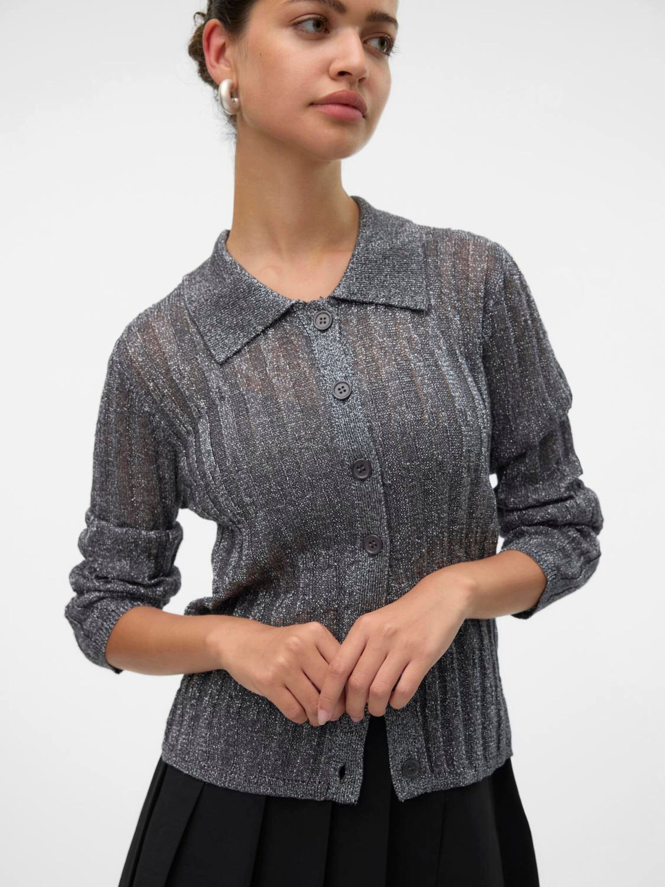 Vero Moda Strickjacke VMMiles (1-tlg) Plain/ohne Details