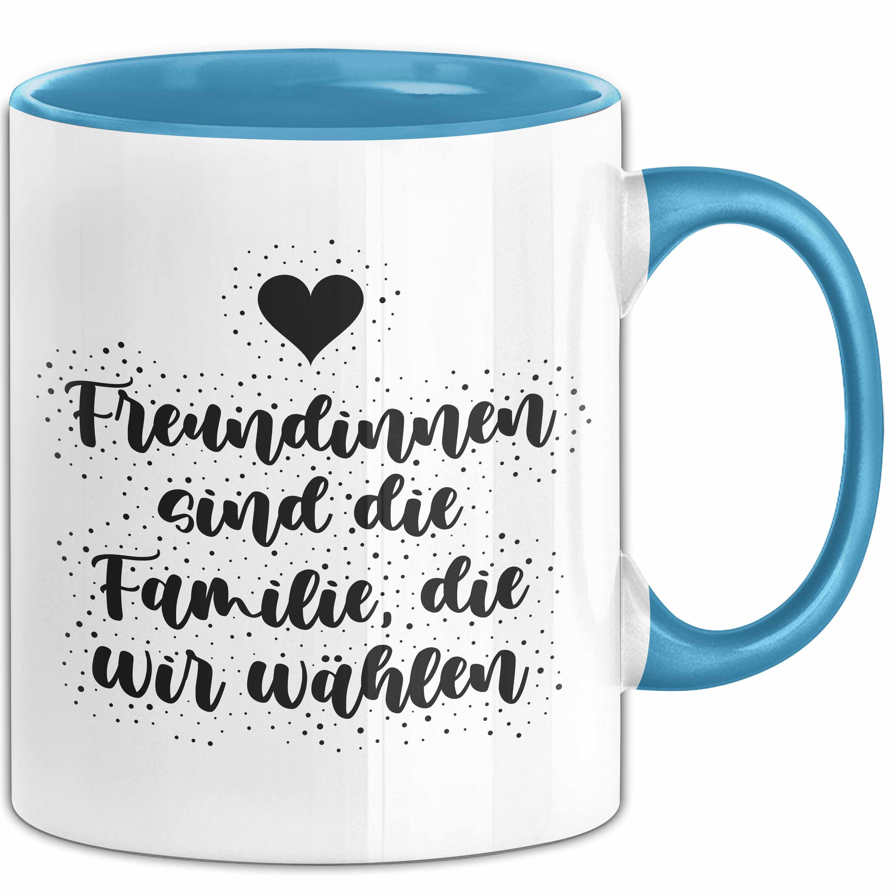 Trendation Tasse Freundinnen sind die Familie, die wir wählen Tasse Geschenk Freundin, Keramik