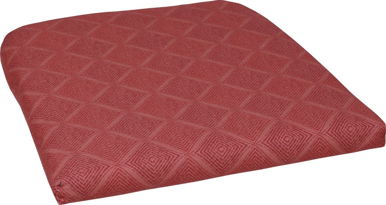 GO-DE Sitzauflage GO-DE Sitzkissen Malta 47 x 47 cm rot