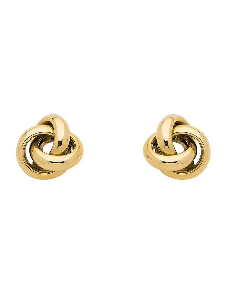 Adelia´s Paar Ohrhänger 333 Gold Ohrringe Ohrstecker Knoten, Goldschmuck  für Damen, Mit Liebe gefertigt aus: 8 Karat ( 333 ) Gelbgold