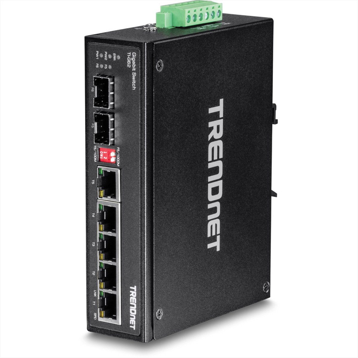 TI-G62 6-Port Gehärteter Industrieller Gigabit DIN-Rail Switch Netzwerk-Switch