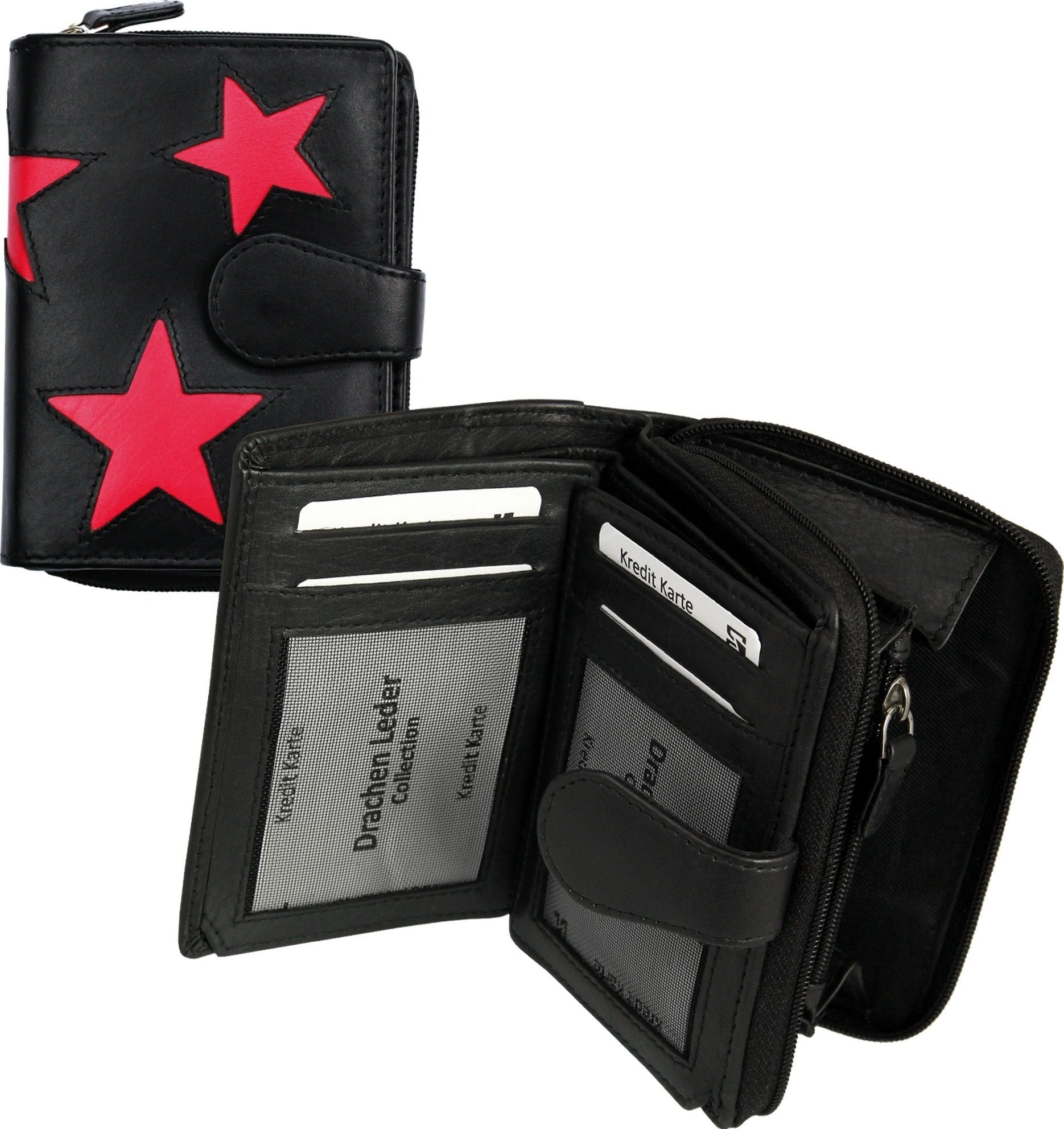 Geldbörse OPS104X DrachenLeder Geldbörse Brieftasche