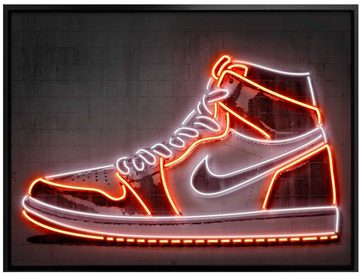 Wall-Art Poster Mielu Nike Schuh Neon Sneaker, Schuh (1 St), Poster ohne Bilderrahmen