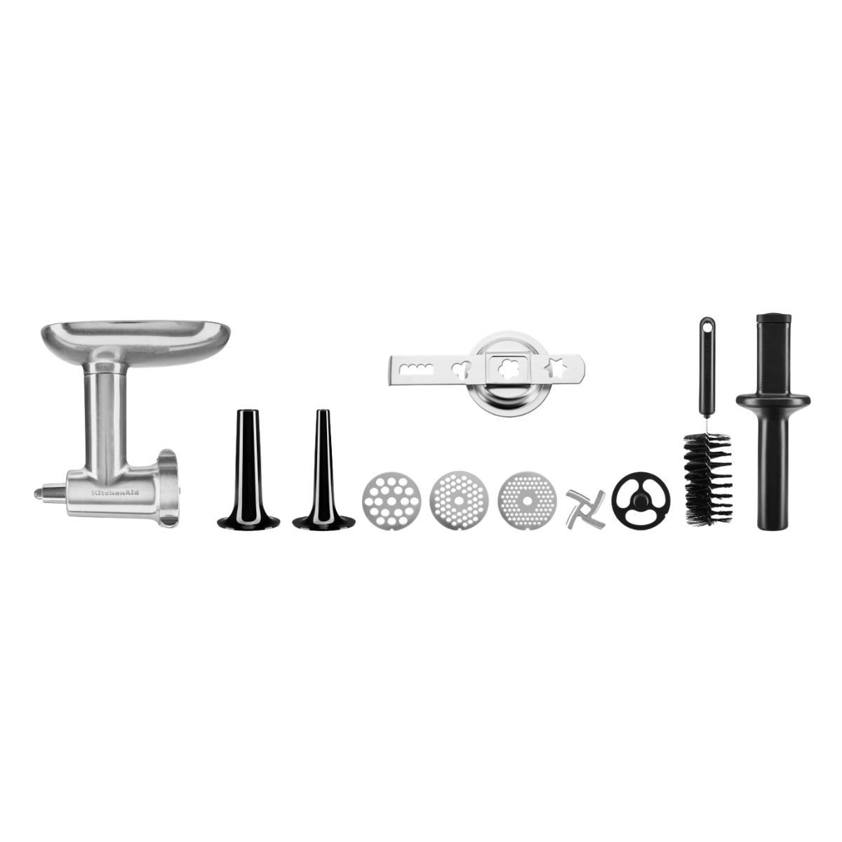 KitchenAid Fleischwolfaufsatz KitchenAid Metallfleischwolf Set mit Spritzgebäckvorsatz + 5KSMMGA