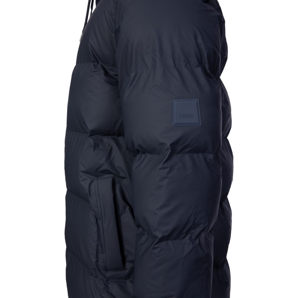 Rains Steppjacke Alta Longer Puffer Jacket W3T3 Unisex Erwachsene (1-St) Winterjacke, Übergangsjacke, Windjacke, Outdoorjacke, Mantel