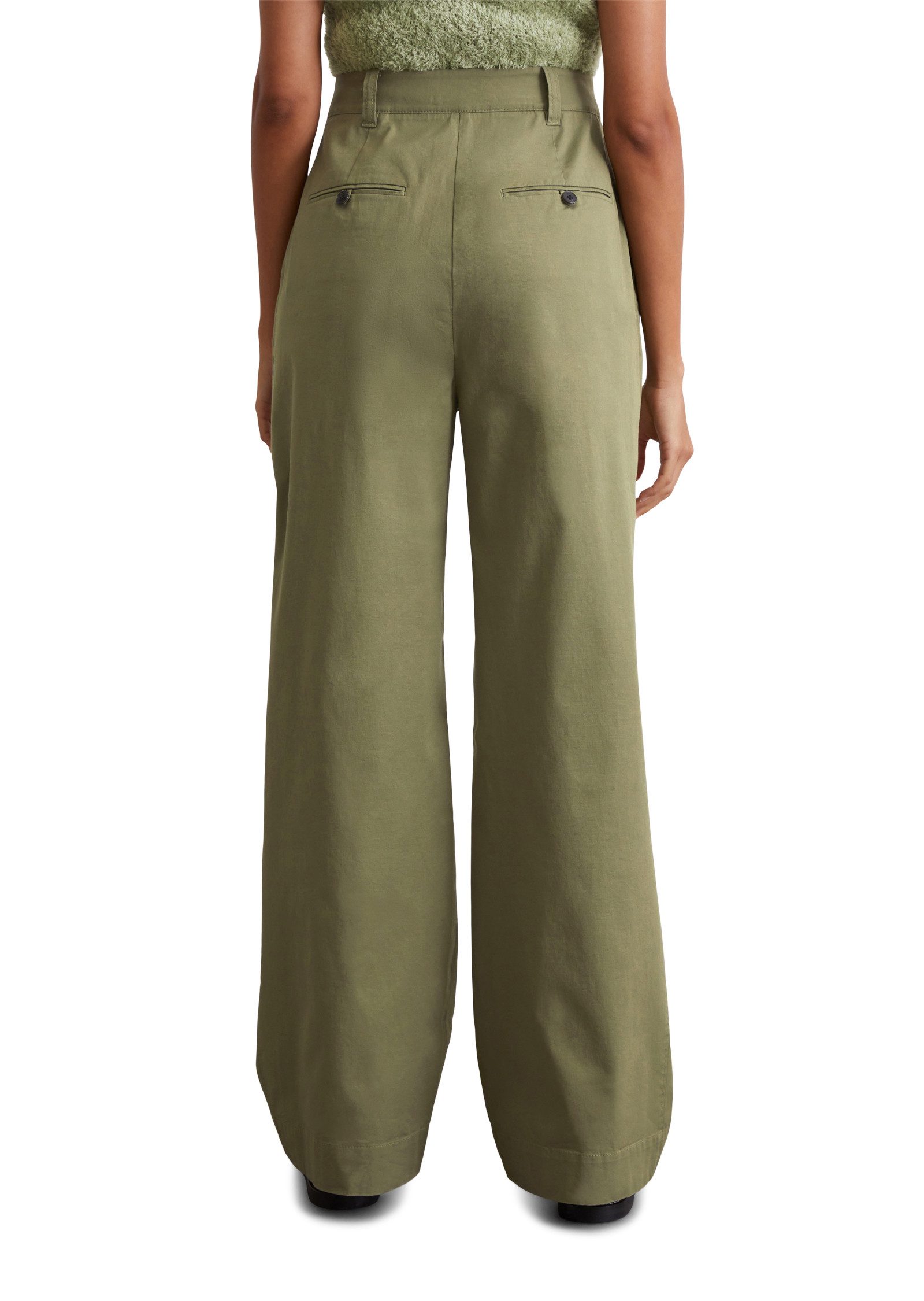 Marc O'Polo Bundfaltenhose weit, aus Twill, günstig online kaufen